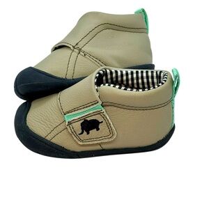 Carter's Tan and Black Baby Walker Shoes with Animal Patch